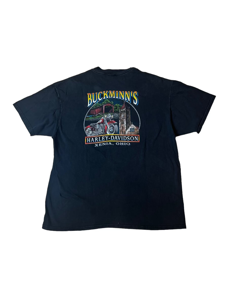 1995 buckminn's harley tee (cut tag, fits like large)