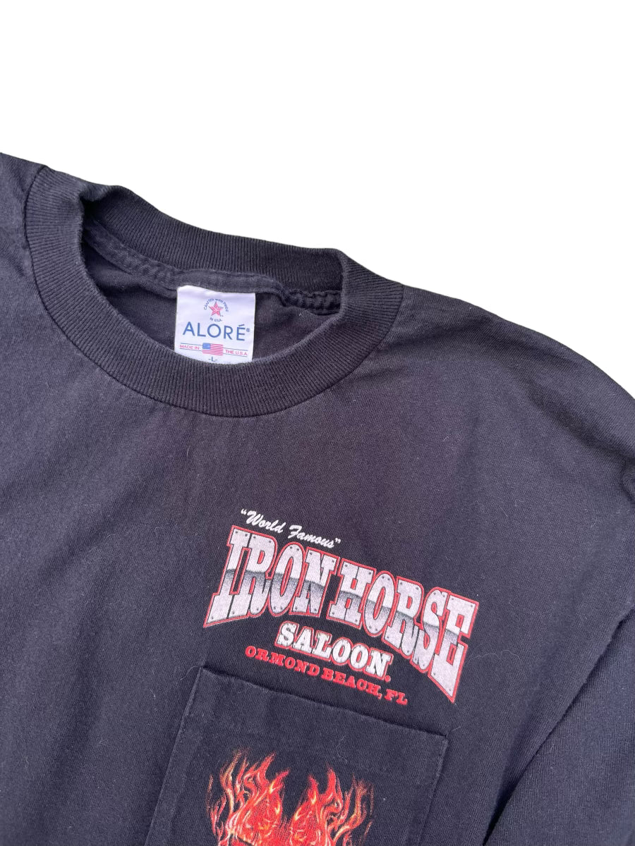2008 iron horse saloon bike week long sleeve tee (large)