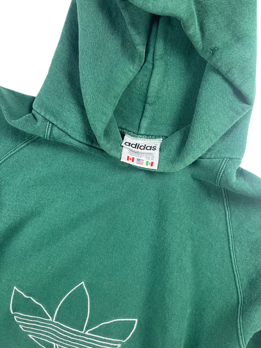 90s adidas heavyweight hoodie (xl)