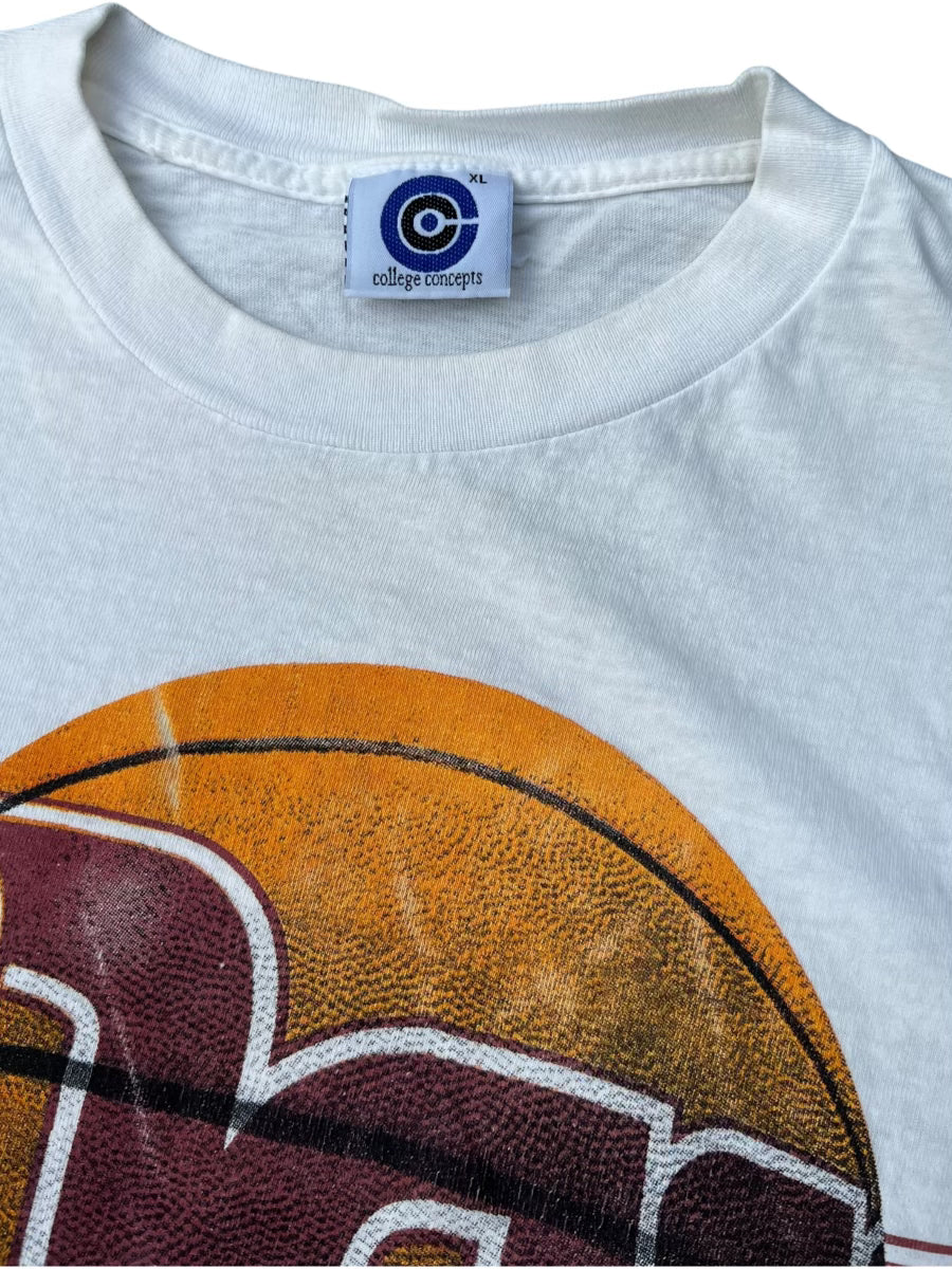 90s umass basketball tee (xl)