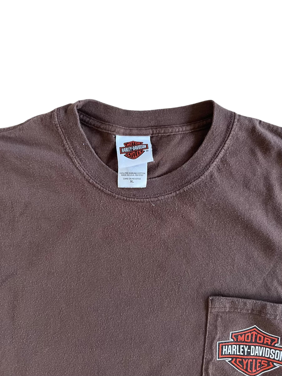 y2k york harley tee (tagged xl, fits like large/xl)