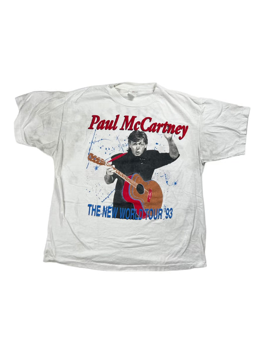 1993 paul mccartney new world tour tee (xl)