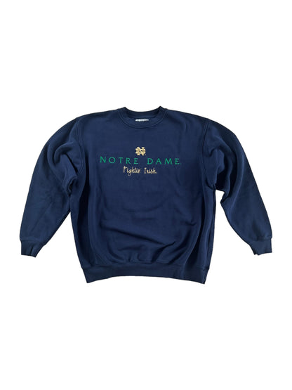 notre dame crewneck sweatshirt (tagged xxl, fits like xl/xxl)